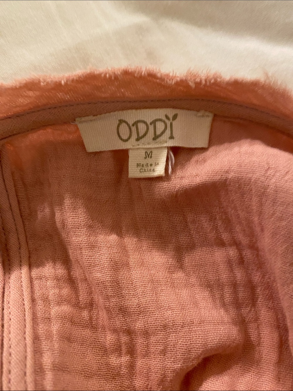 ODDY Peach Tiered Gauze Tunic - Picture 2 of 11